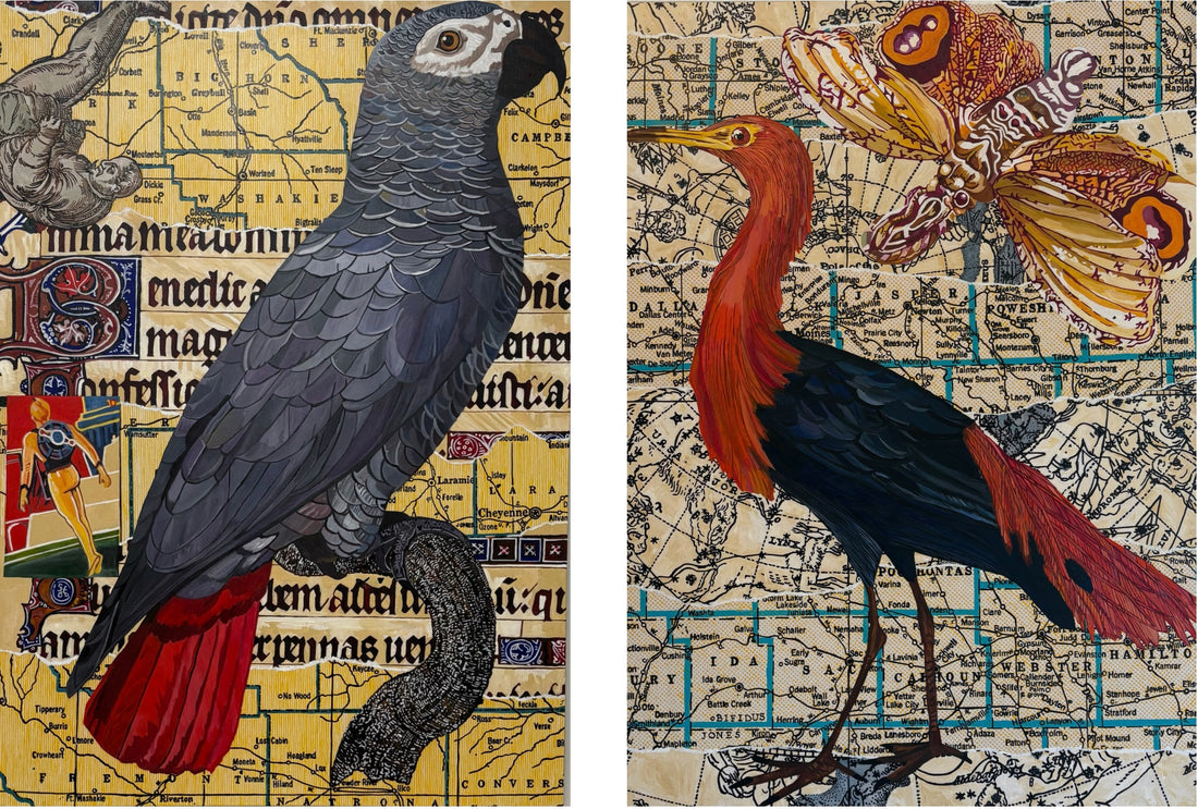 Amelia Earhart Diptych