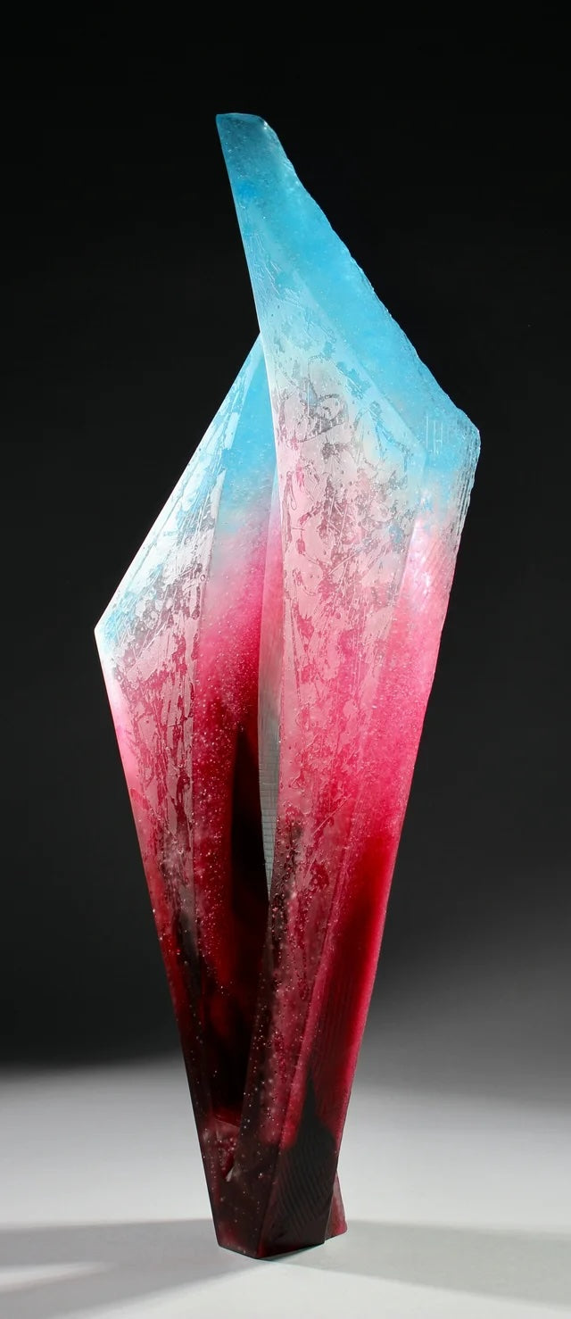 Confluence in Scarlet and Sky Blue