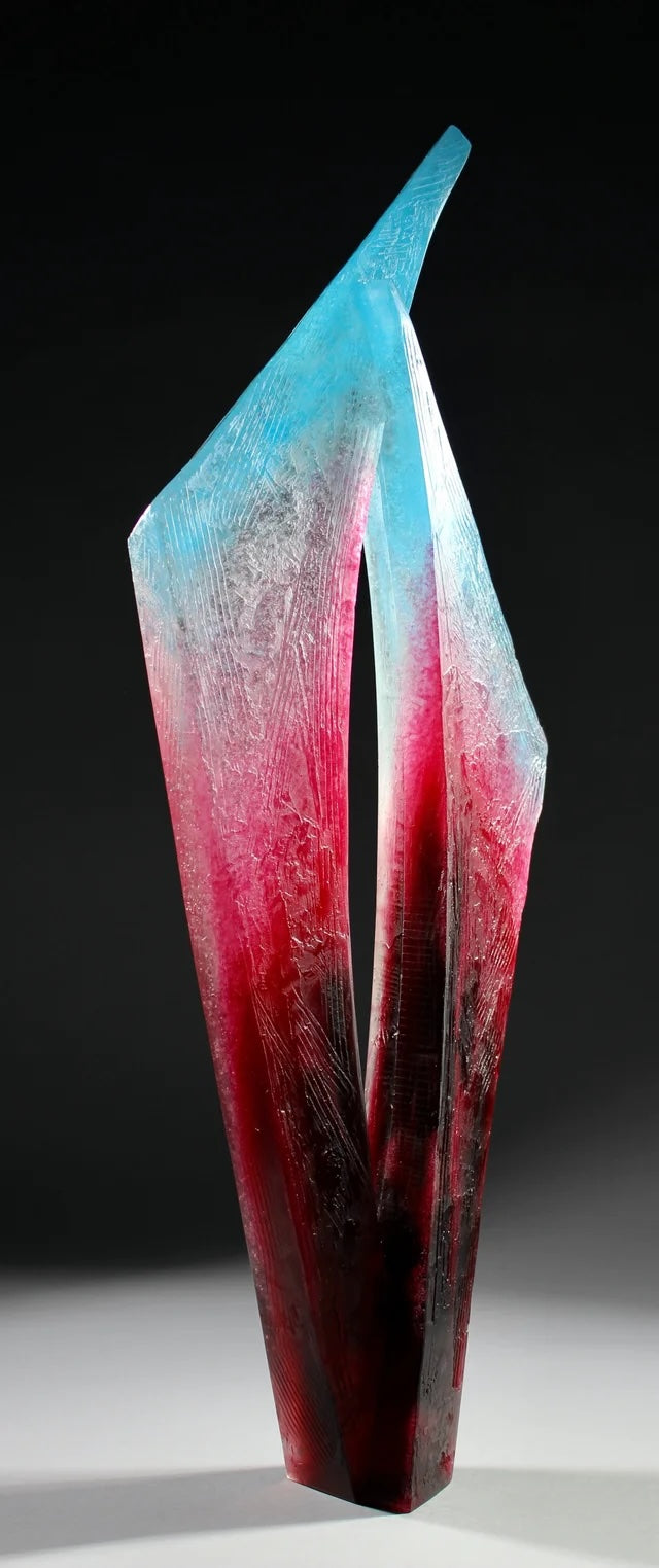 Confluence in Scarlet and Sky Blue