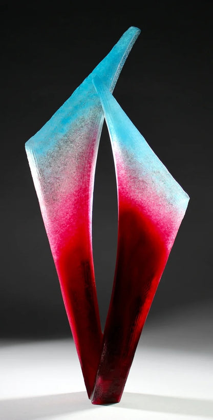Confluence in Scarlet and Sky Blue