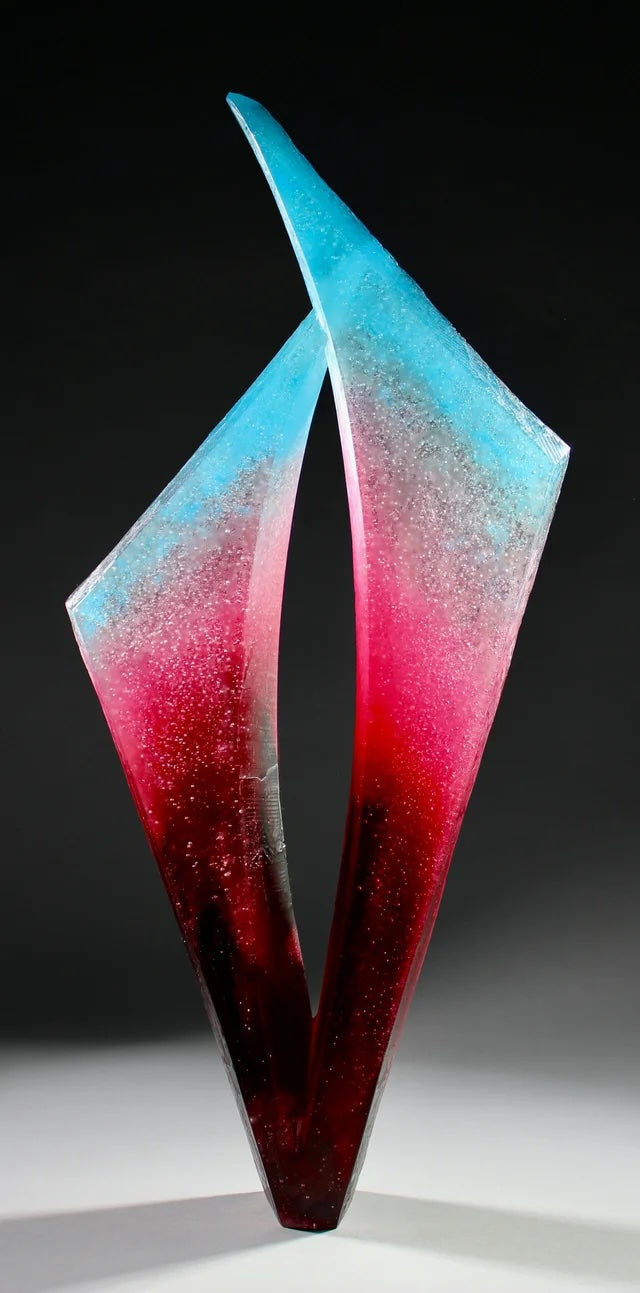 Confluence in Scarlet and Sky Blue