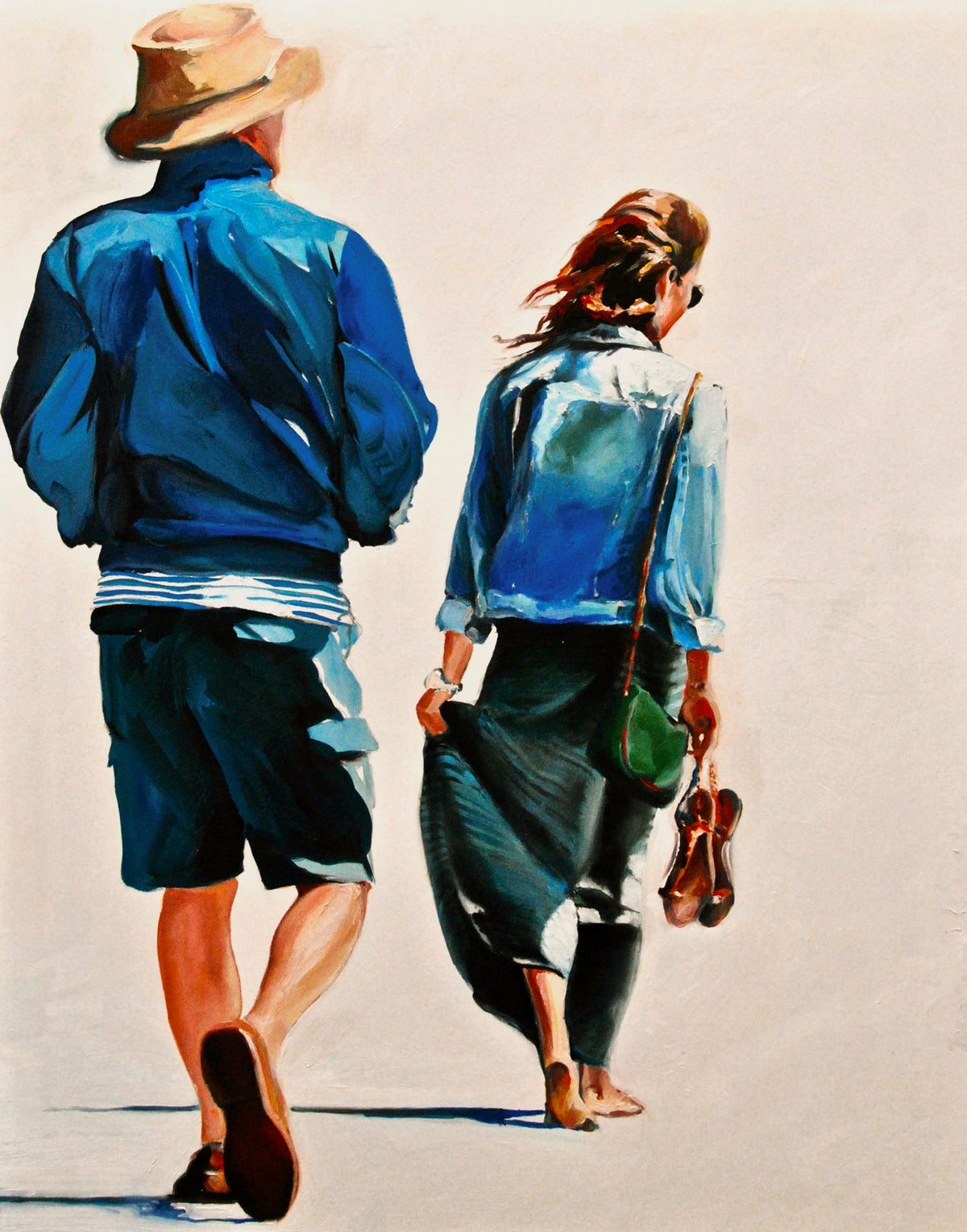 Walkers on the Beach