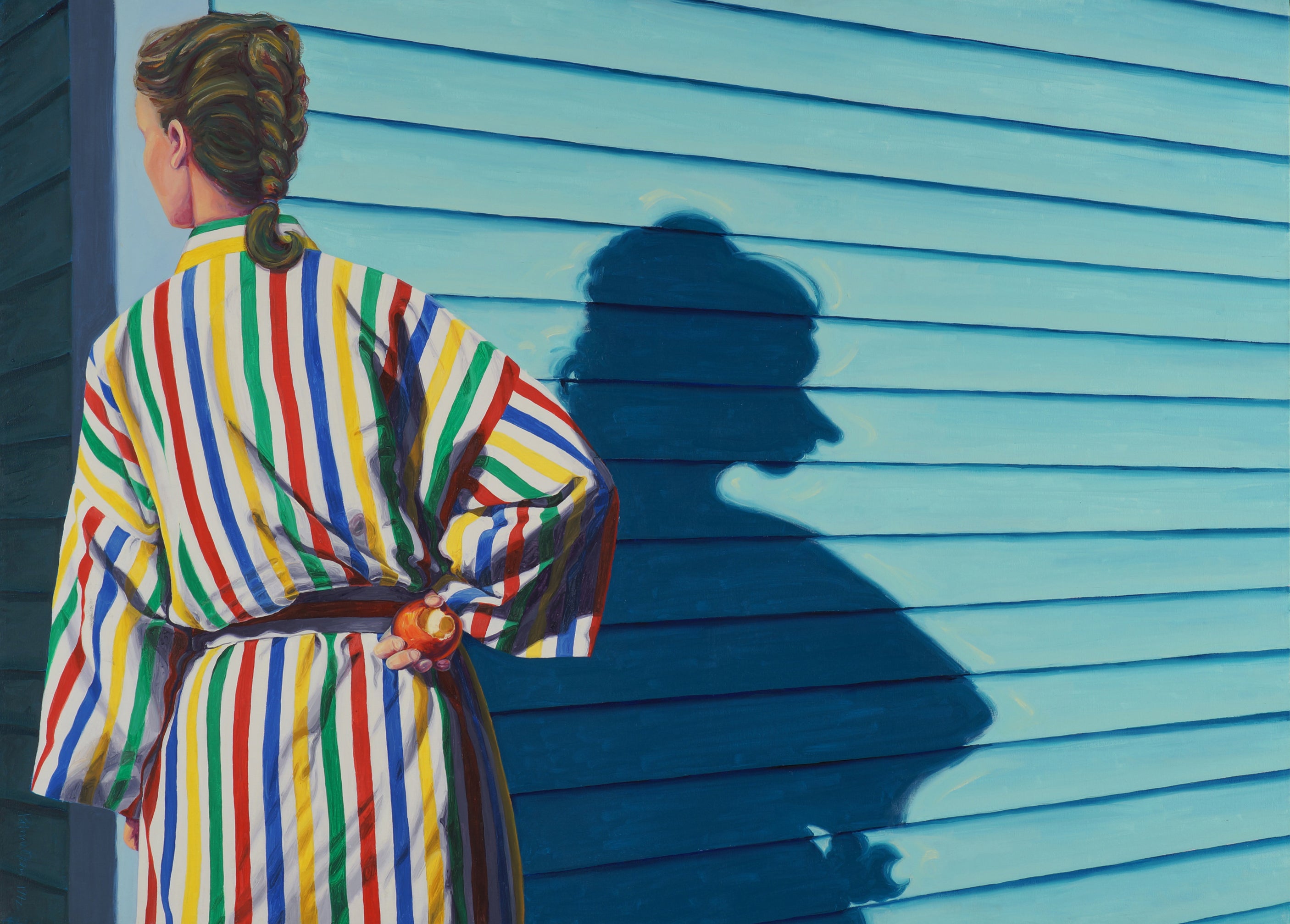 Self-portrait at 40 by Patricia Olson
